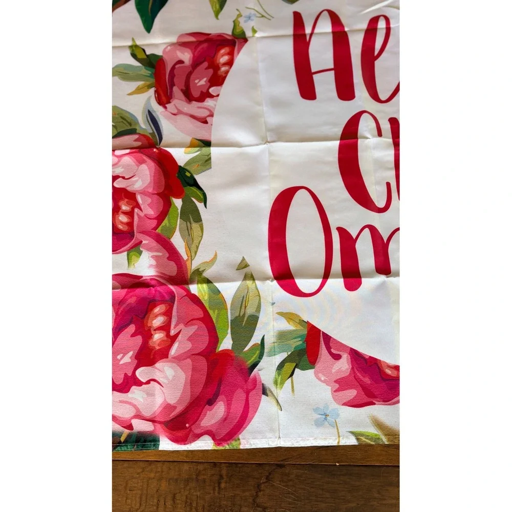 Alpha Chi Omega Floral Sorority 3'x5' Flag Banner Dorm Decor Pink White